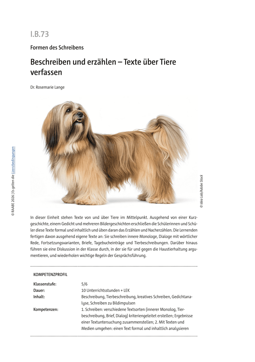 Beschreiben und erzählen