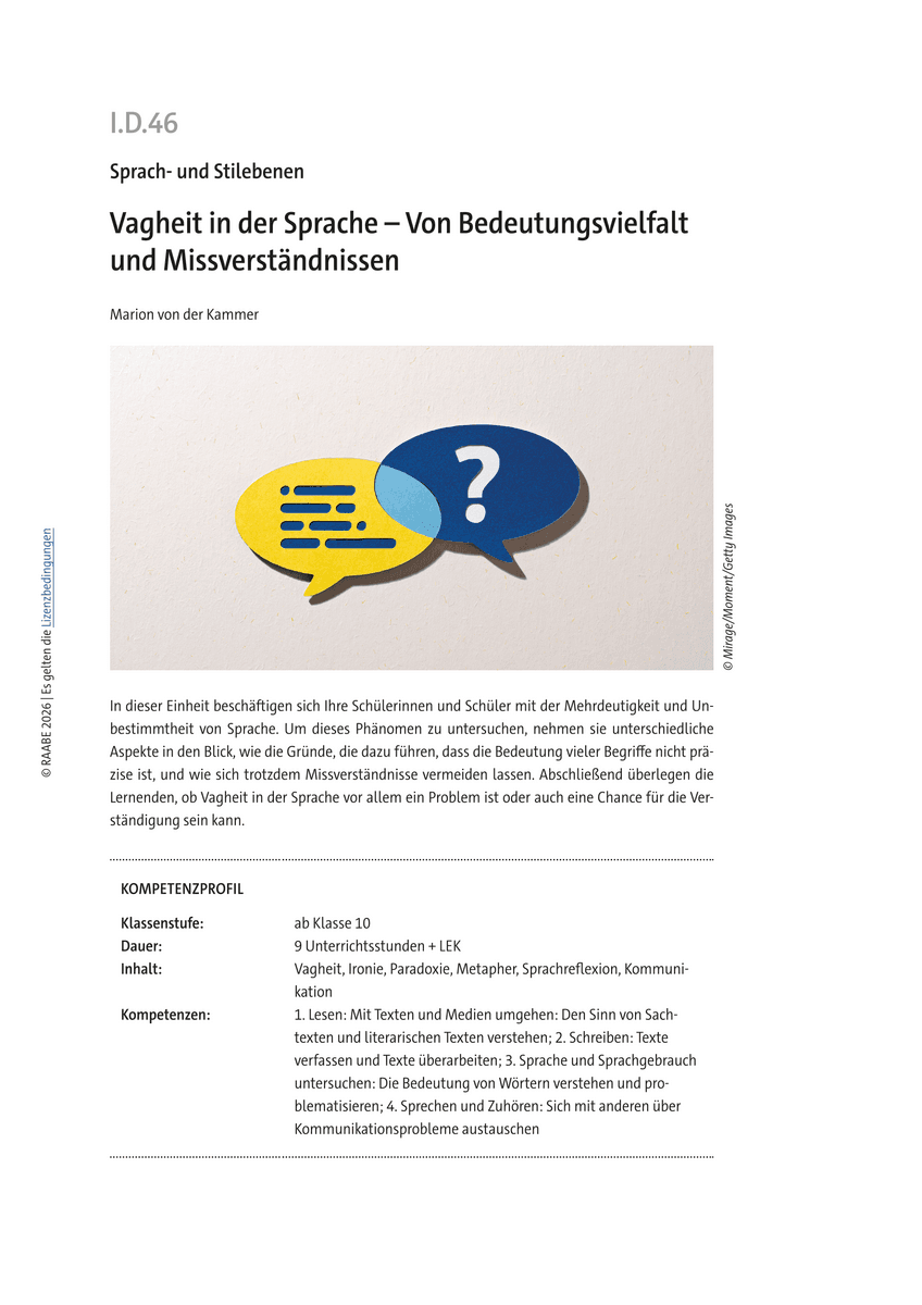 Vagheit in der Sprache