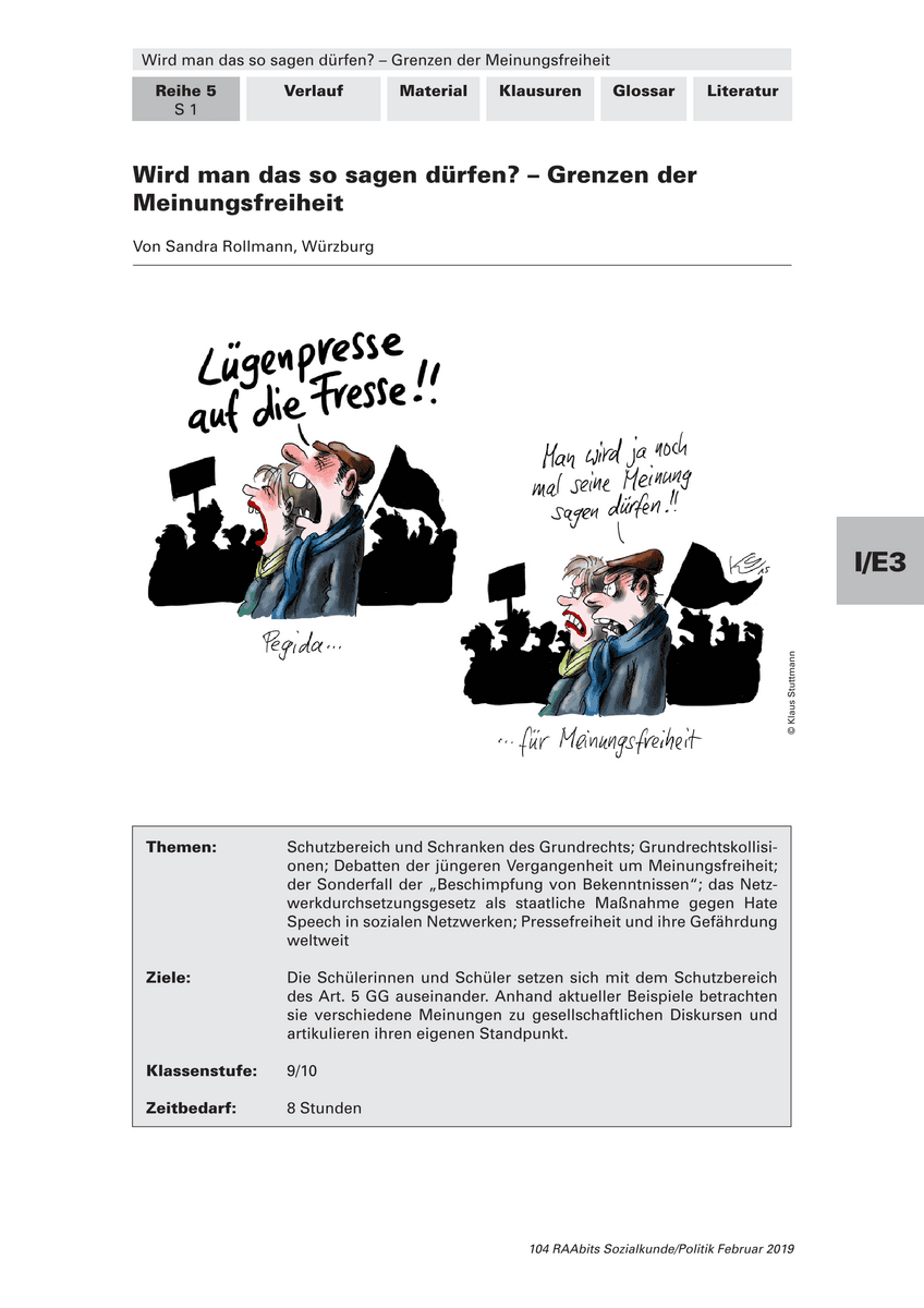 Wird man das so sagen dürfen?