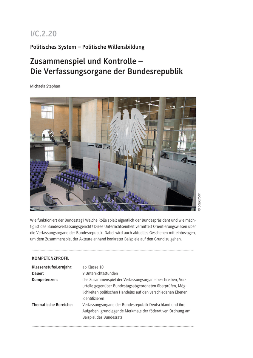 Zusammenspiel und Kontrolle
