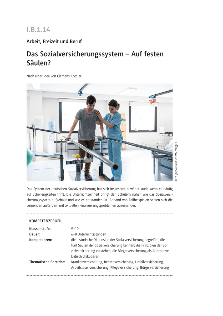 Das Sozialversicherungssystem