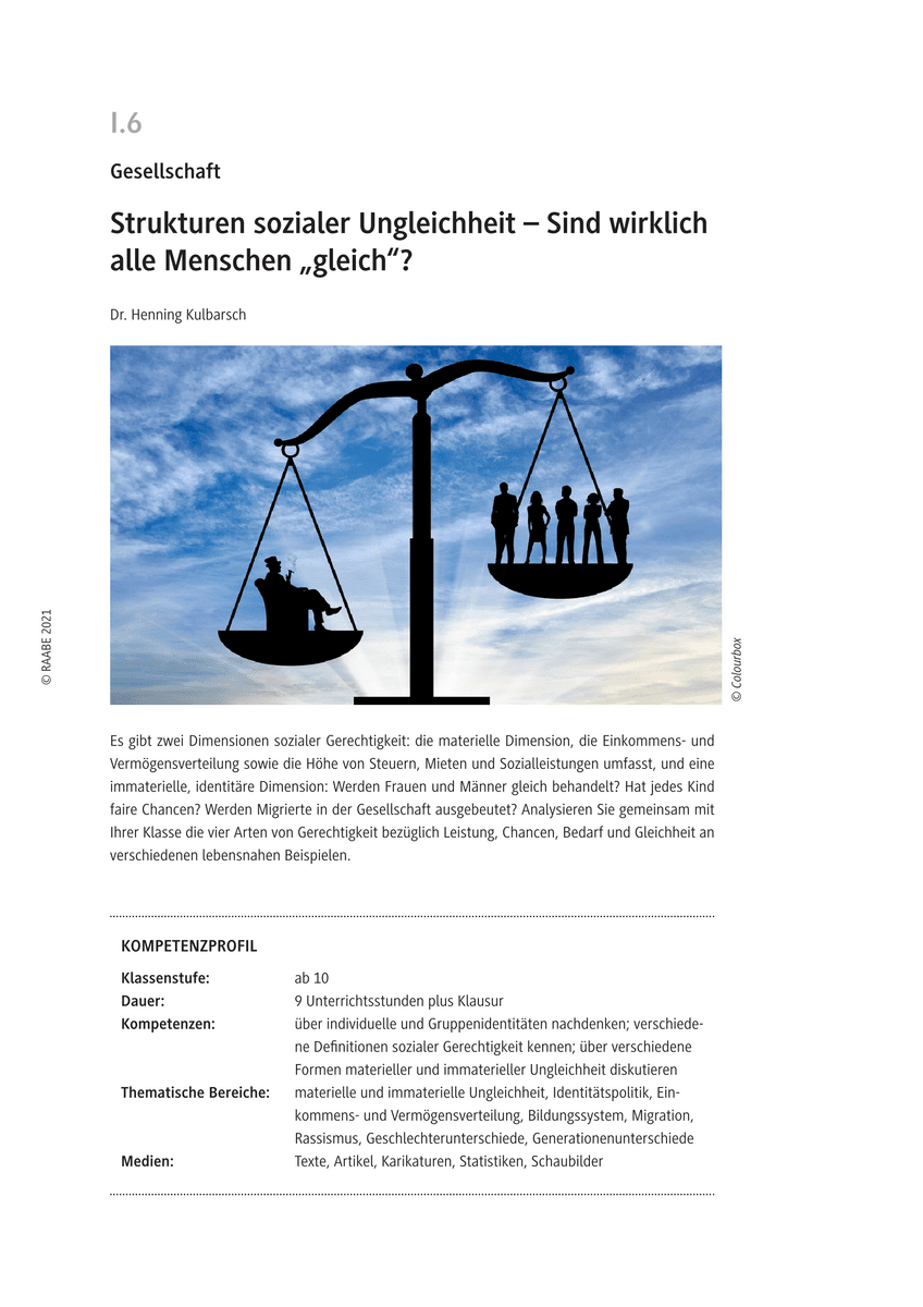 Strukturen sozialer Ungleichheit
