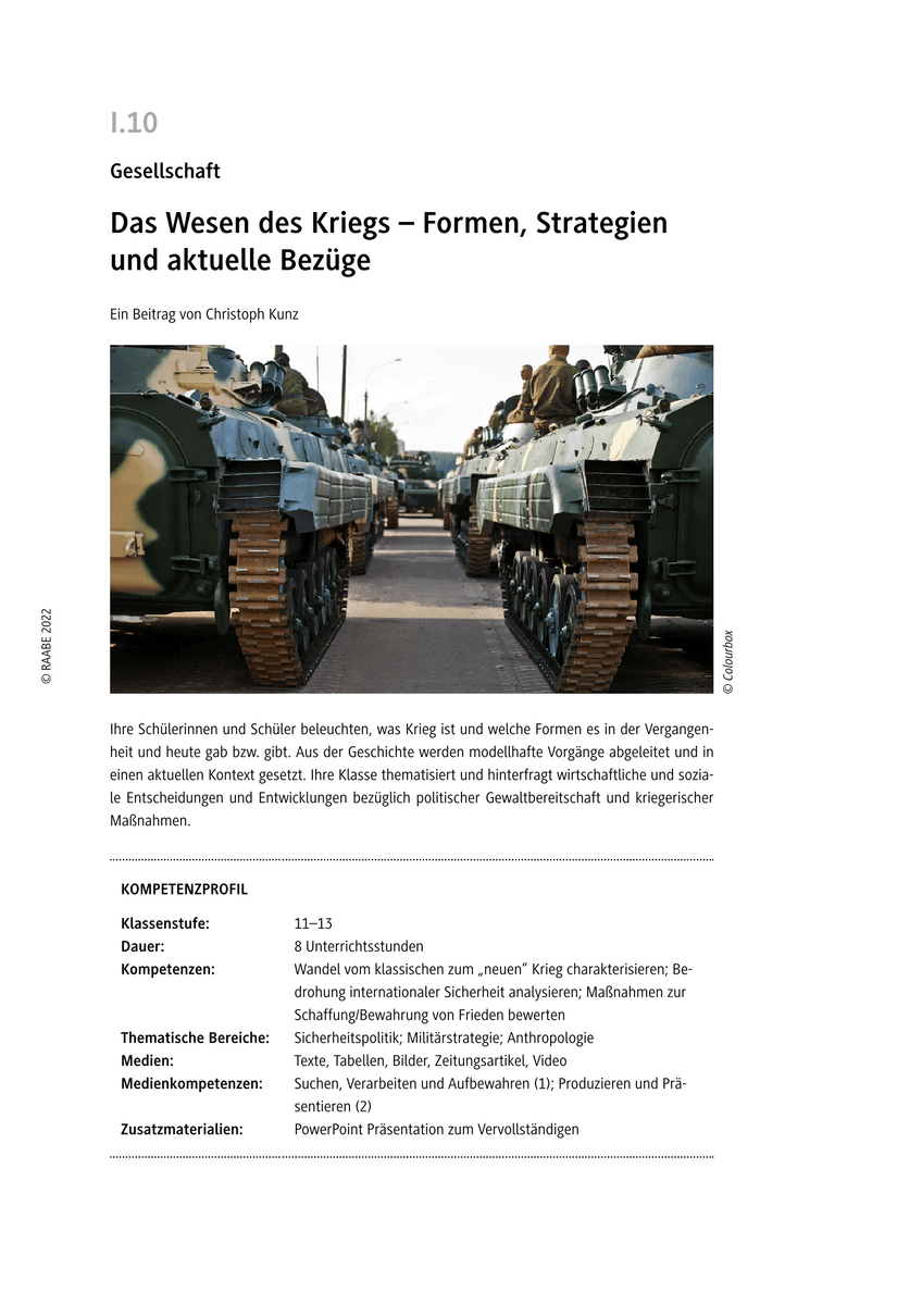 Das Wesen des Kriegs