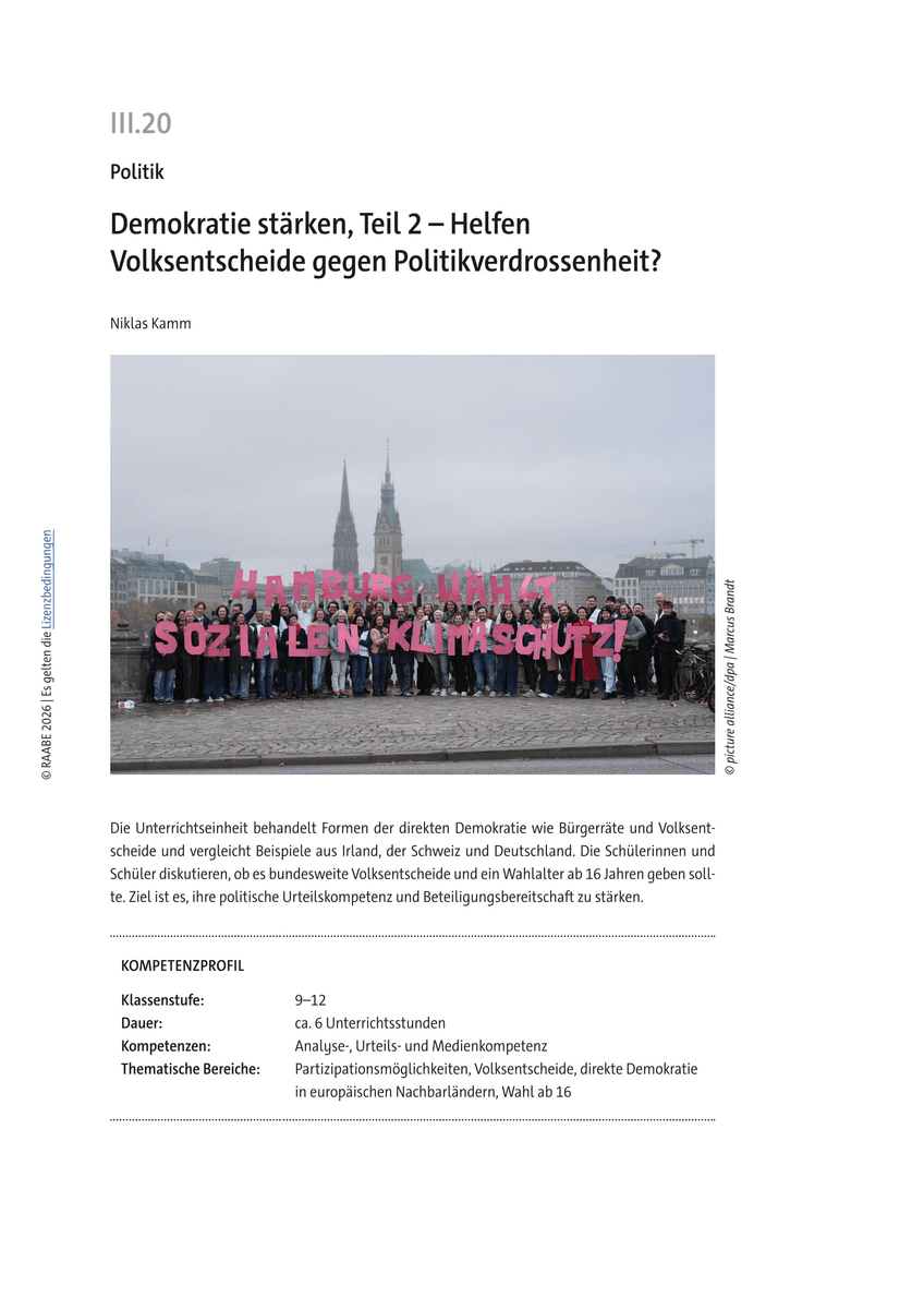 Demokratie stärken, Teil 2