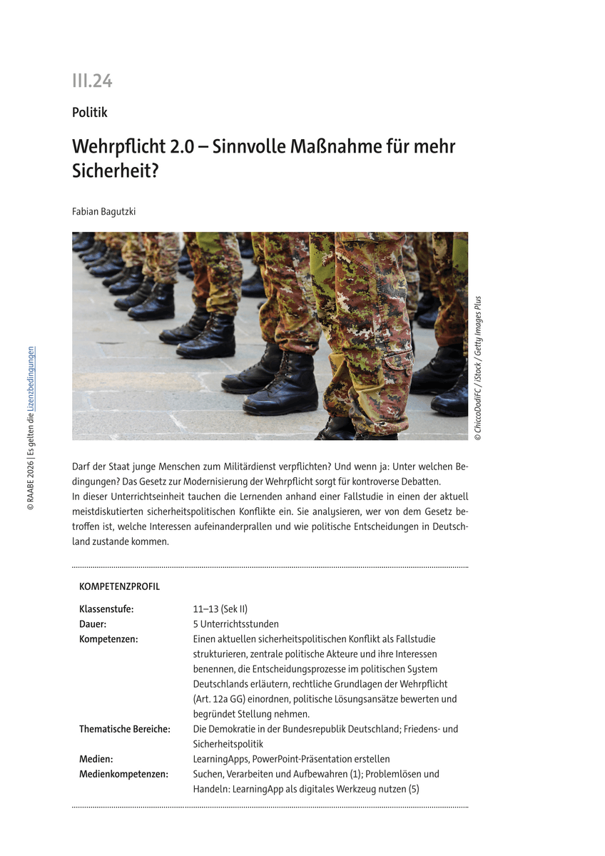 Wehrpflicht 2.0