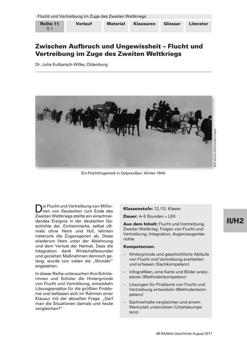 Zwischen Aufbruch und Ungewissheit