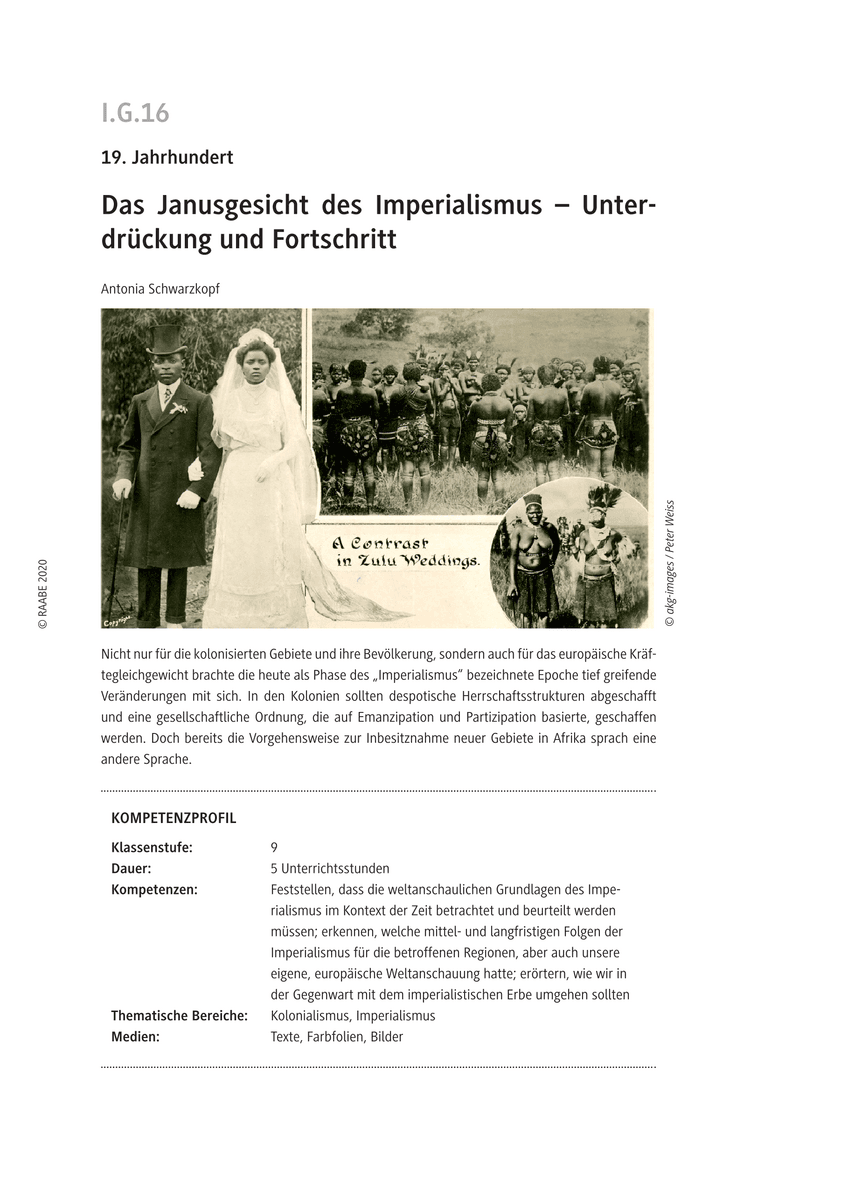 Das Janusgesicht des Imperialismus