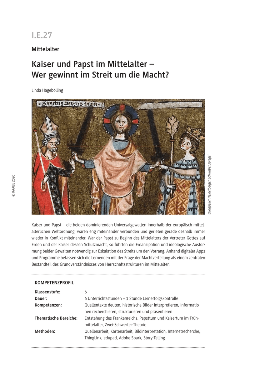 Kaiser und Papst im Mittelalter
