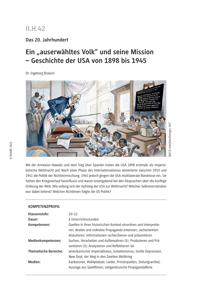 Ein „auserwähltes Volk“ und seine Mission