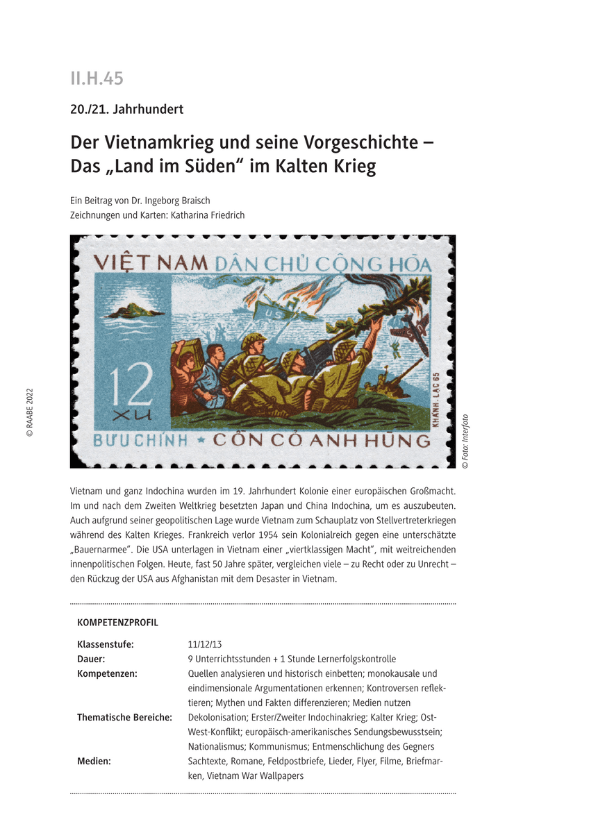 Der Vietnamkrieg und seine Vorgeschichte