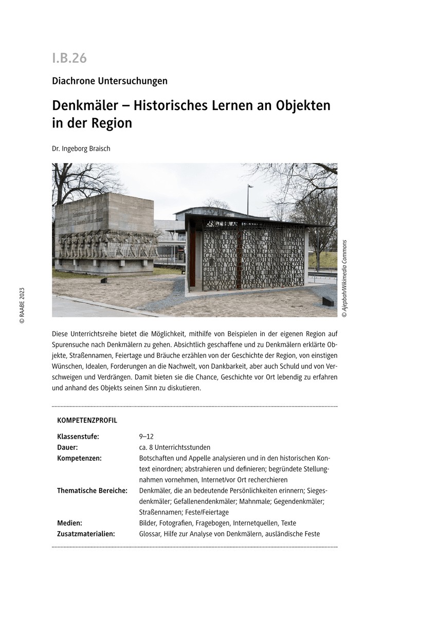 Denkmäler