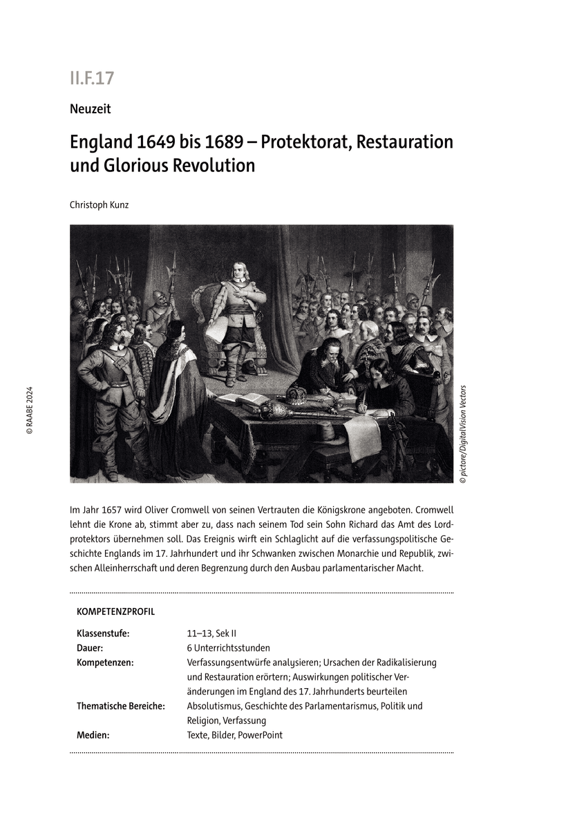England 1649 bis 1689
