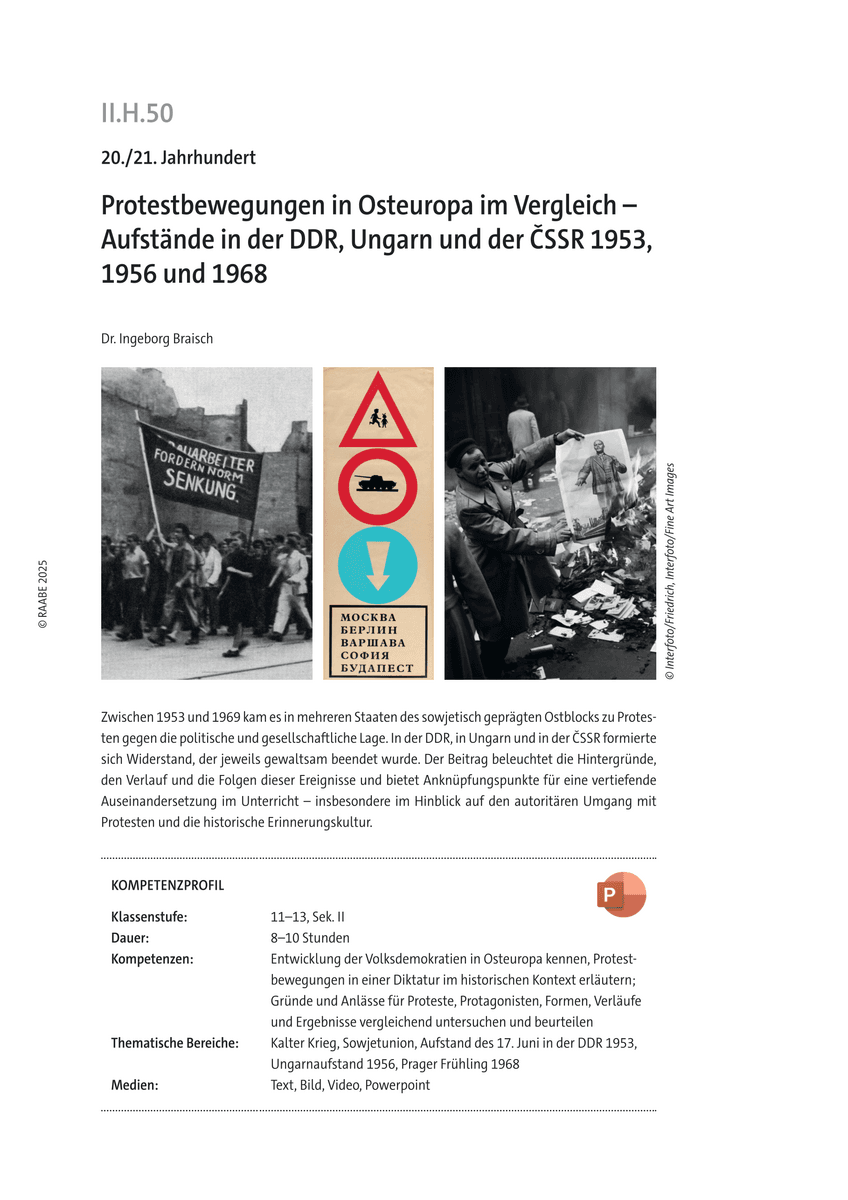 Protestbewegungen in Osteuropa im Vergleich