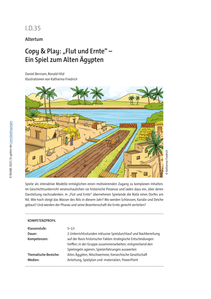 Copy & Play: "Flut und Ernte"