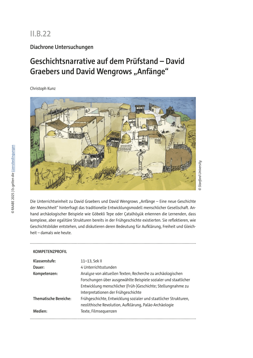 Geschichtsnarrative auf dem Prüfstand