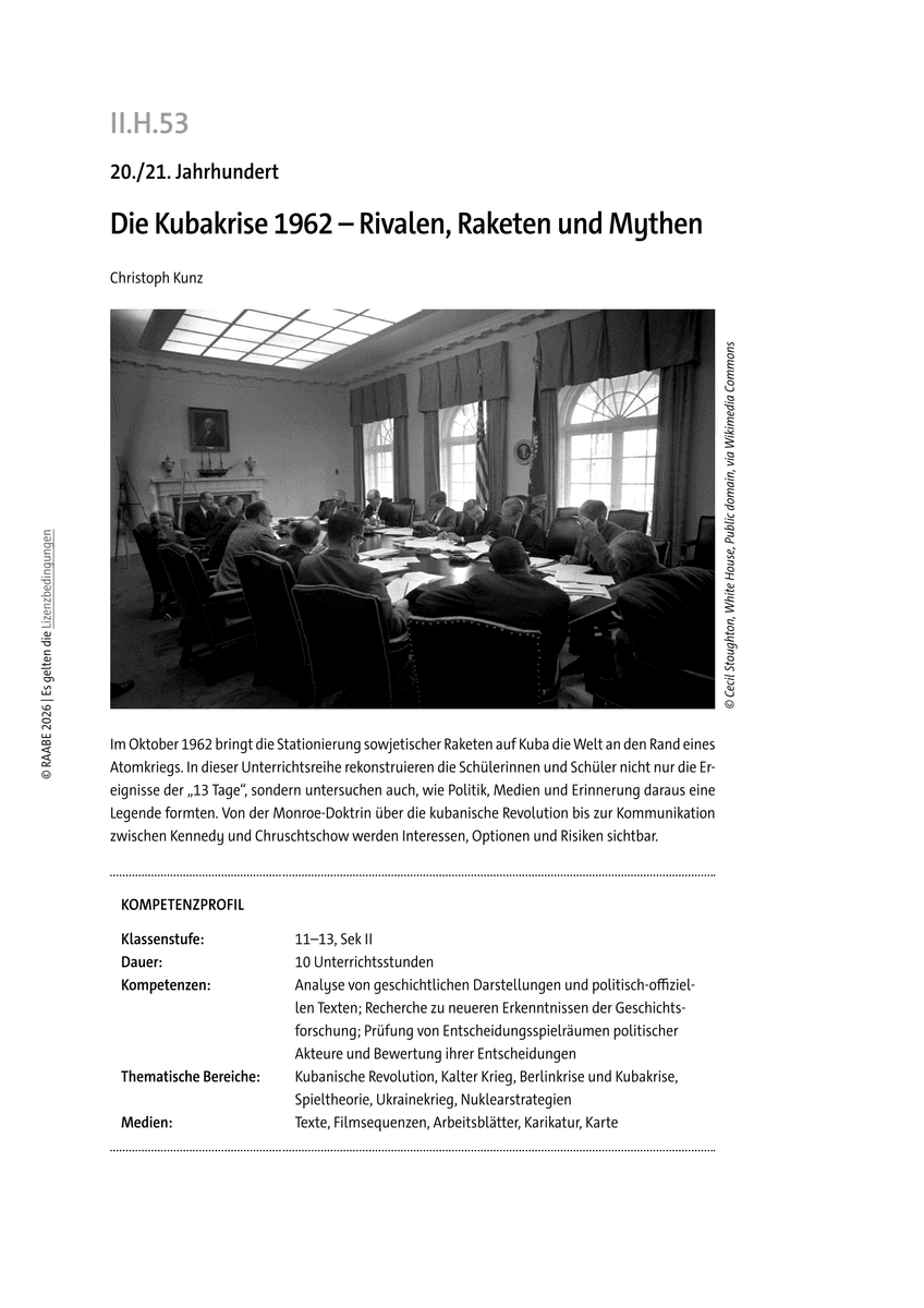 Die Kubakrise 1962