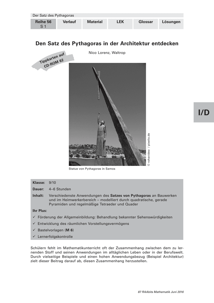 Den Satz des Pythagoras in der Architektur entdecken