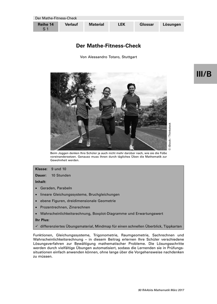 Der Mathe-Fitness-Check