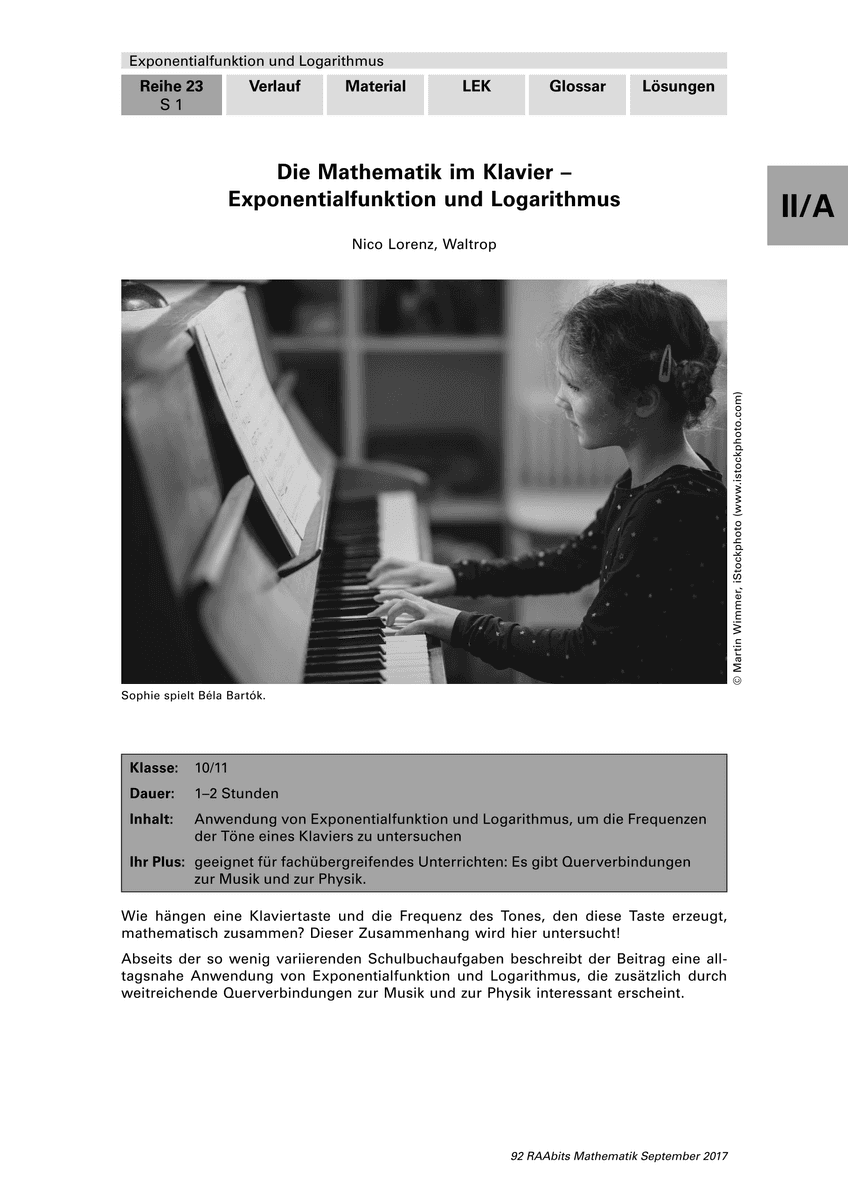 Die Mathematik im Klavier