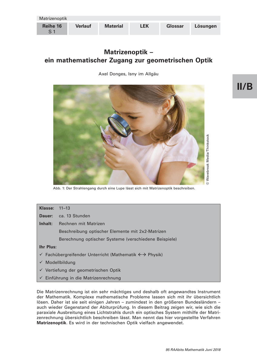 Matrizenoptik