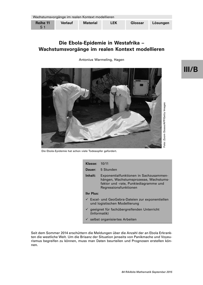 Die Ebola-Epidemie in Westafrika