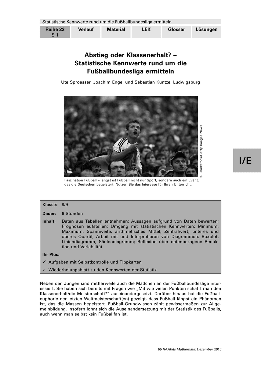 Abstieg oder Klassenerhalt?