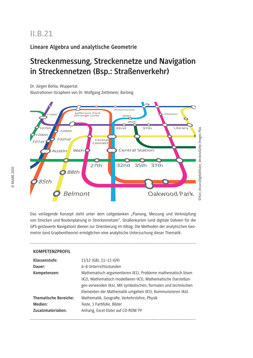Streckenmessung, Streckennetze und Navigation in Streckennetzen