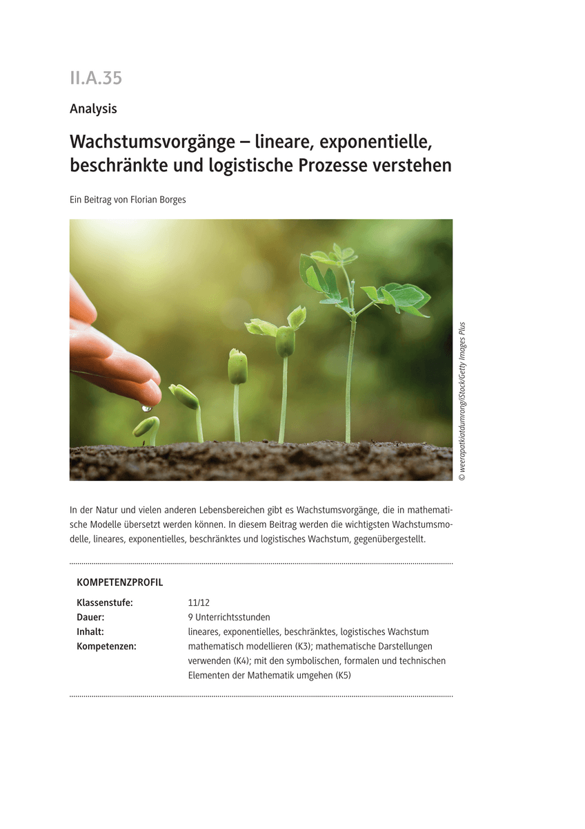 Wachstumsvorgänge