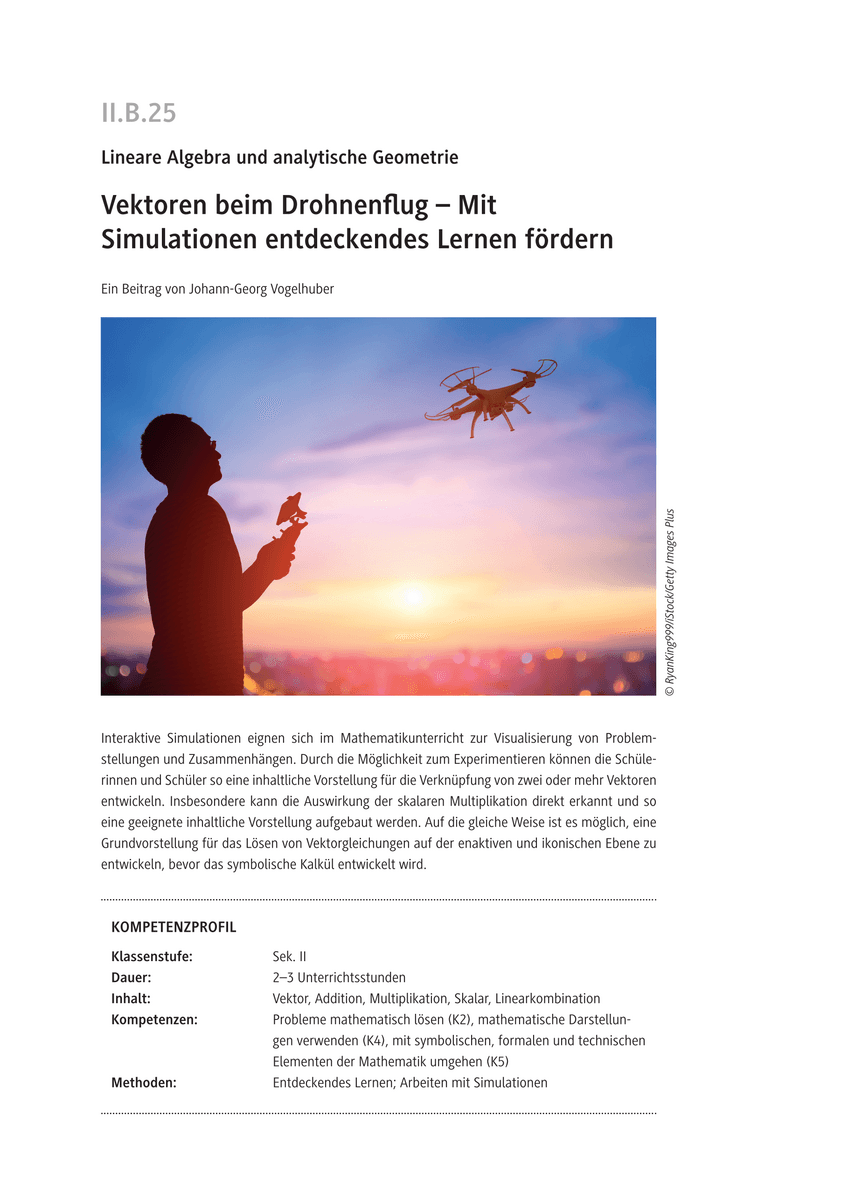 Vektoren beim Drohnenflug