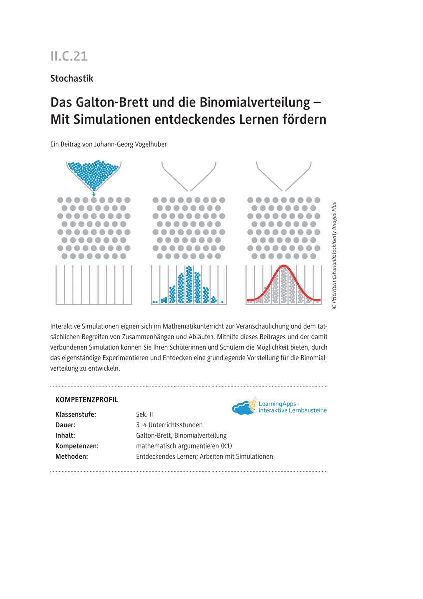 Das Galton-Brett und die Binomialverteilung