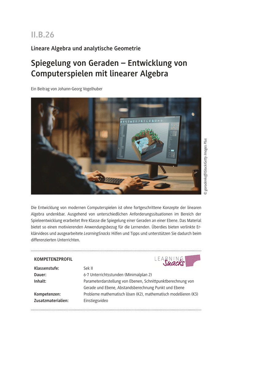 Spiegelung von Geraden
