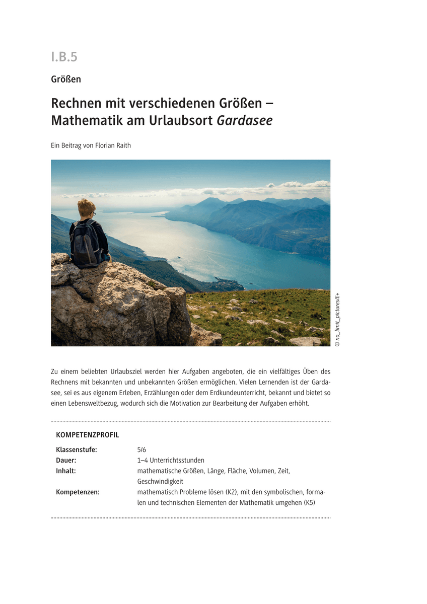 Rechnen mit verschiedenen Größen