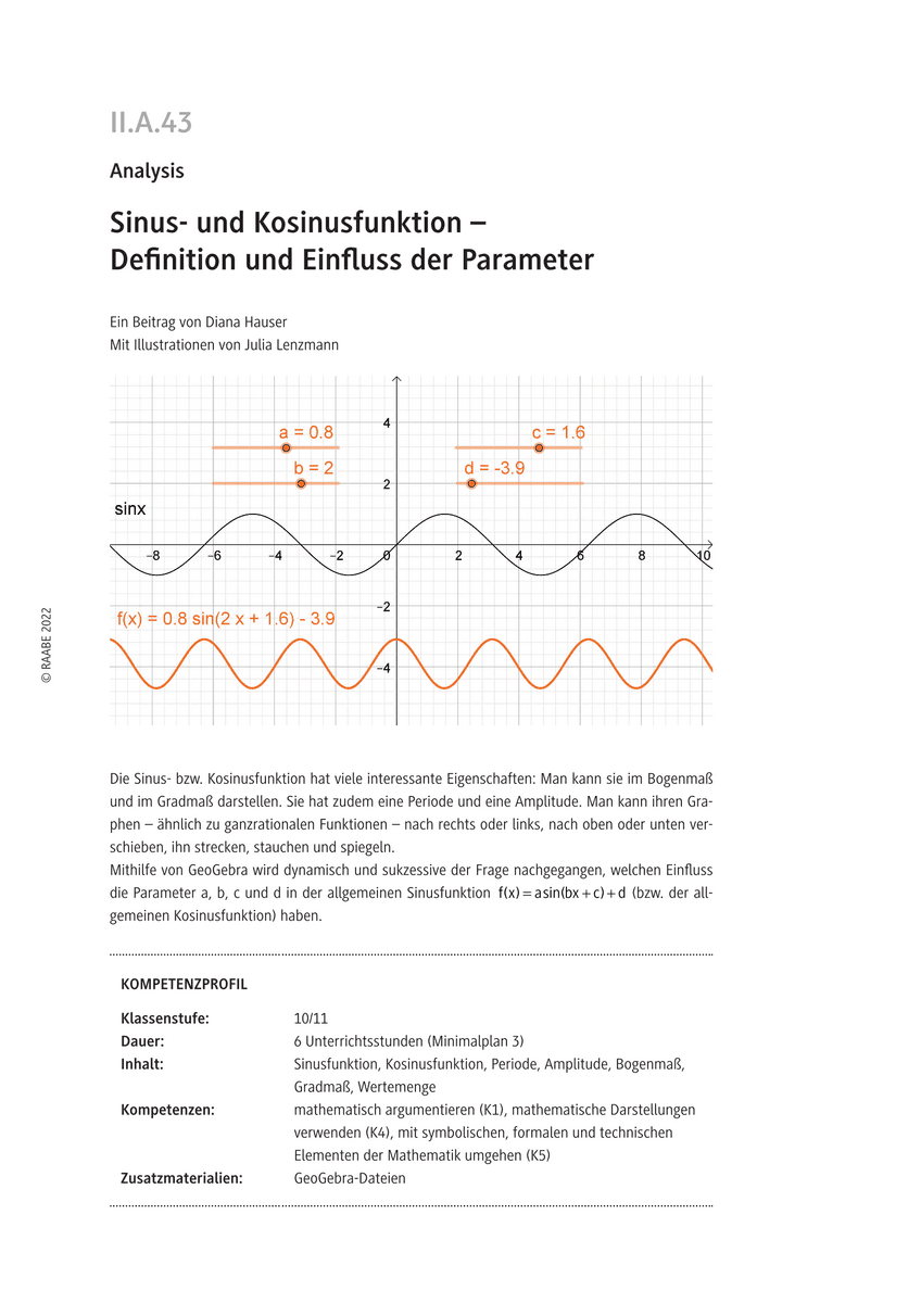Sinus- und Kosinusfunktion