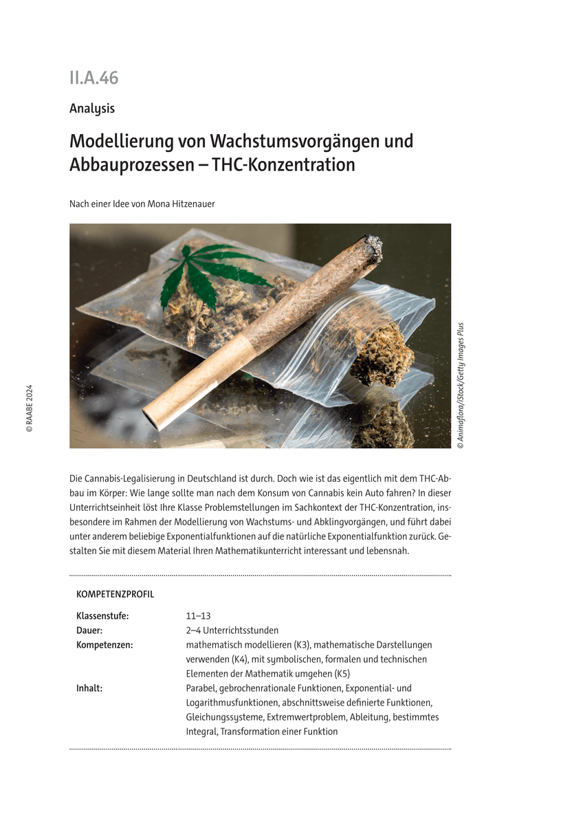 Modellierung von Wachstumsvorgängen und Abbauprozessen