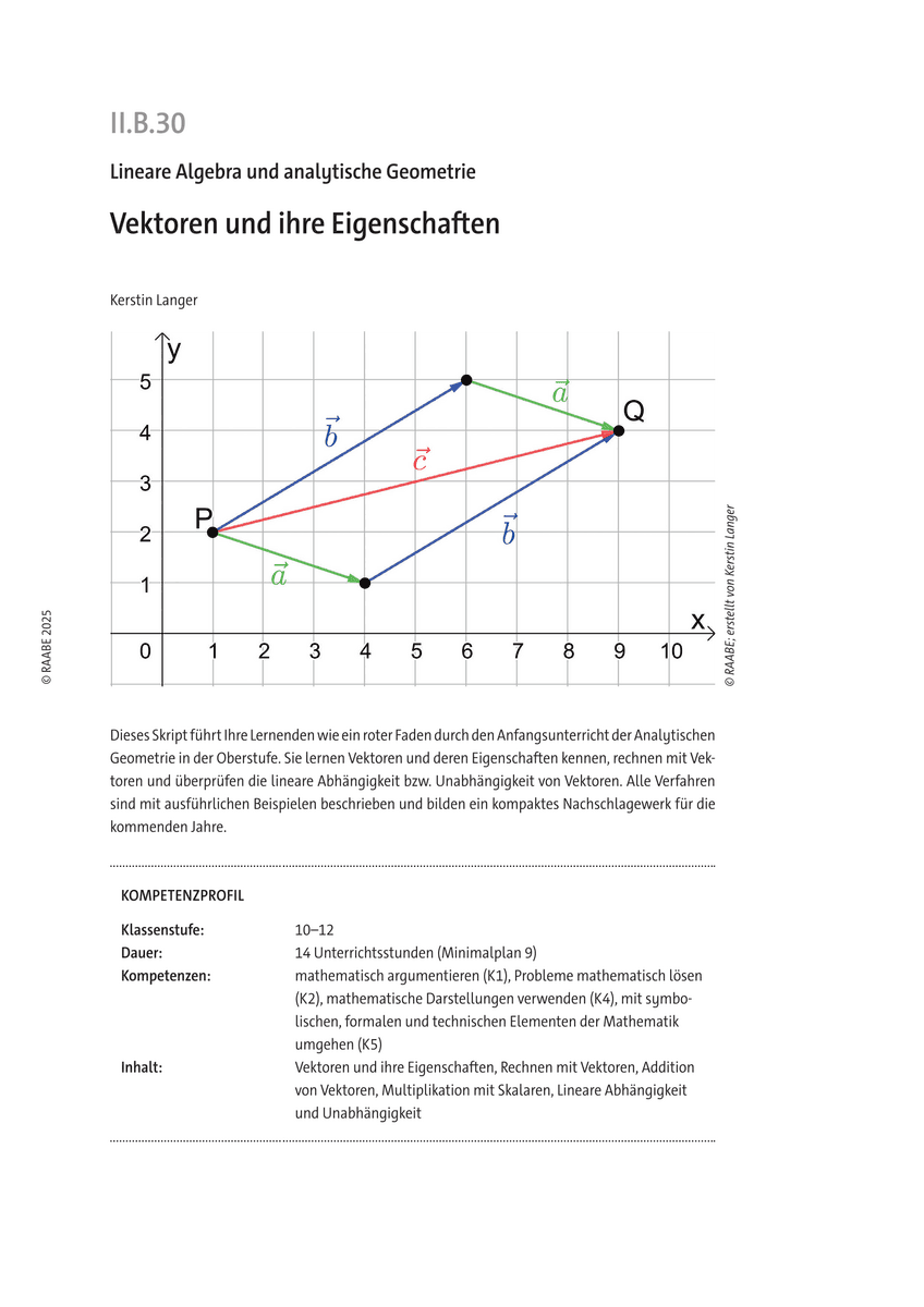 Vektoren und ihre Eigenschaften