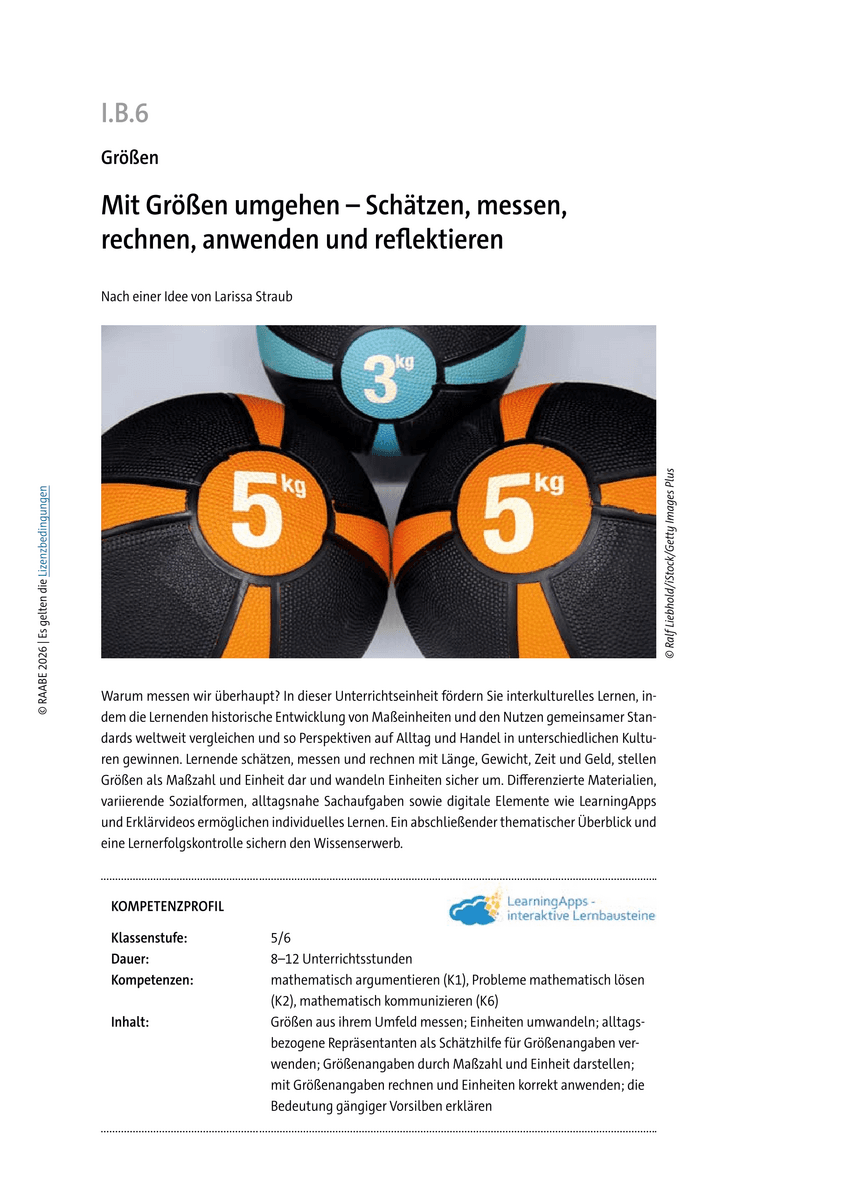 Mit Größen umgehen