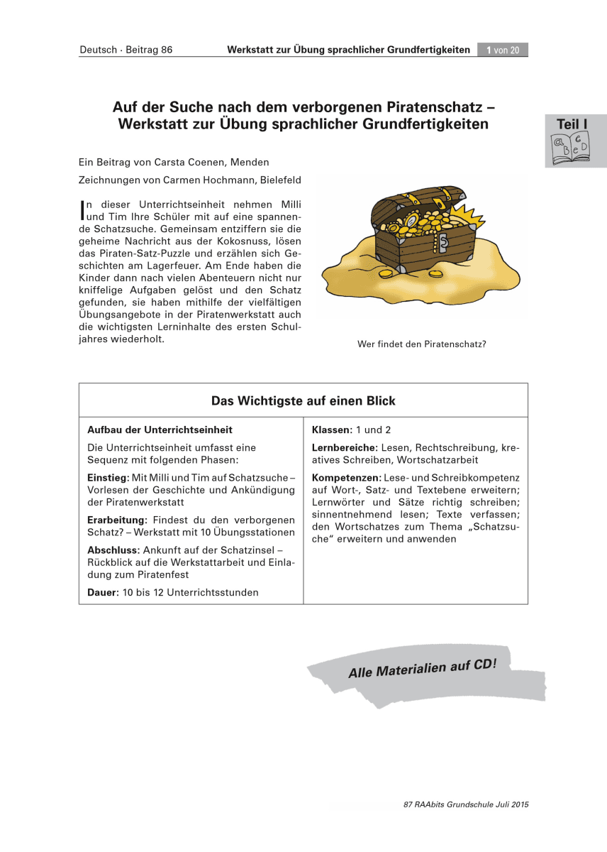 Suche nach dem Piratenschatz