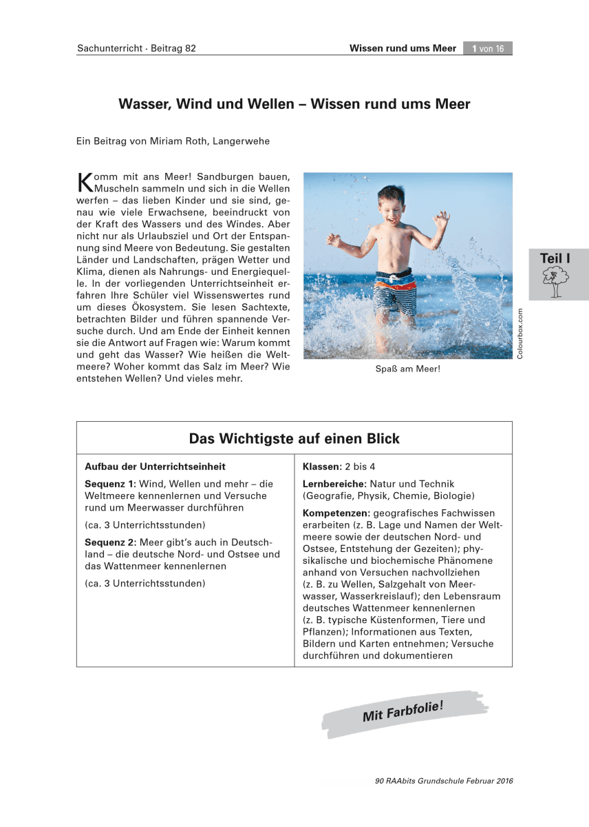 Wasser, Wind und Wellen