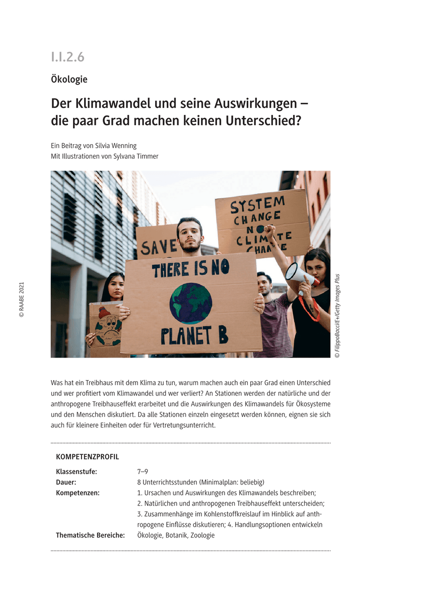 Der Klimawandel und seine Auswirkungen