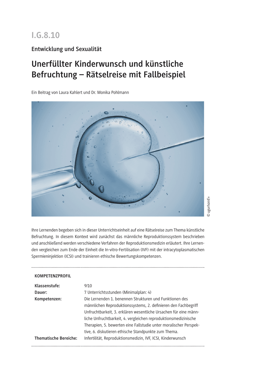 Unerfüllter Kinderwunsch und künstliche Befruchtung