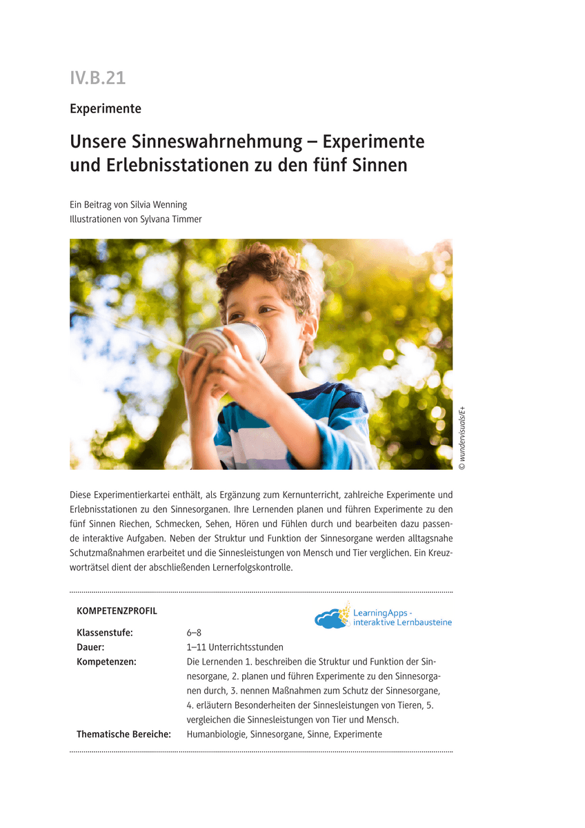 Unsere Sinneswahrnehmung