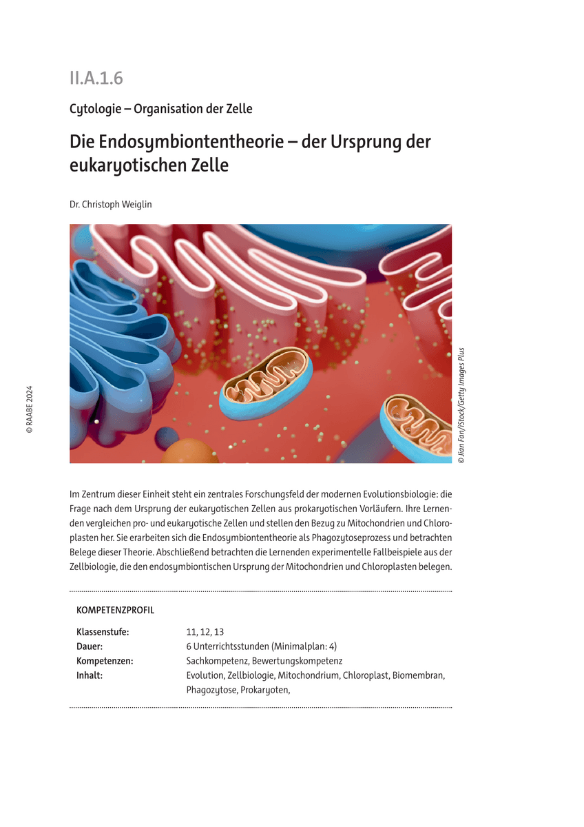 Die Endosymbiontentheorie