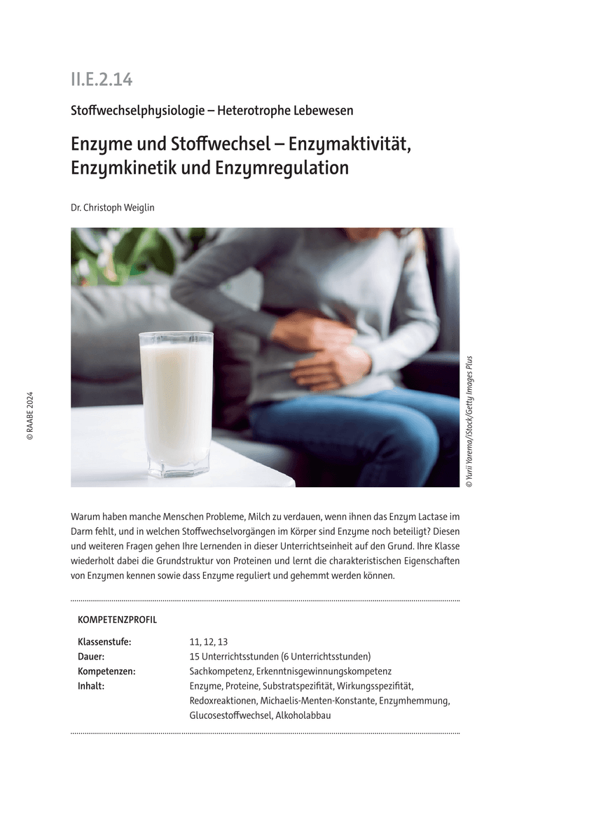 Enzyme und Stoffwechsel