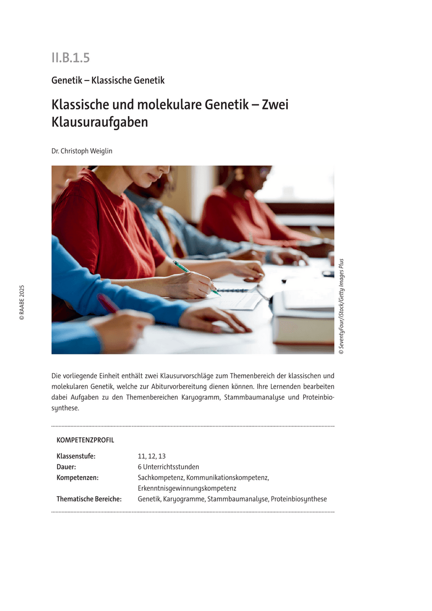 Klassische und molekulare Genetik