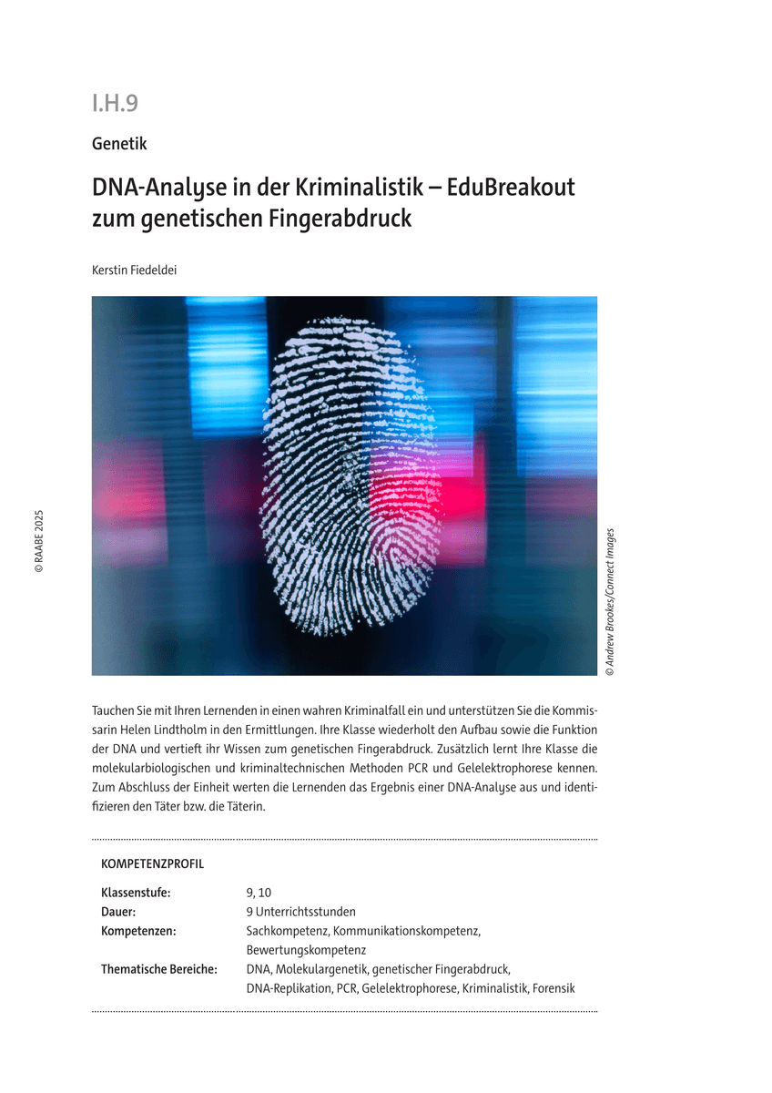 DNA-Analyse in der Kriminalistik