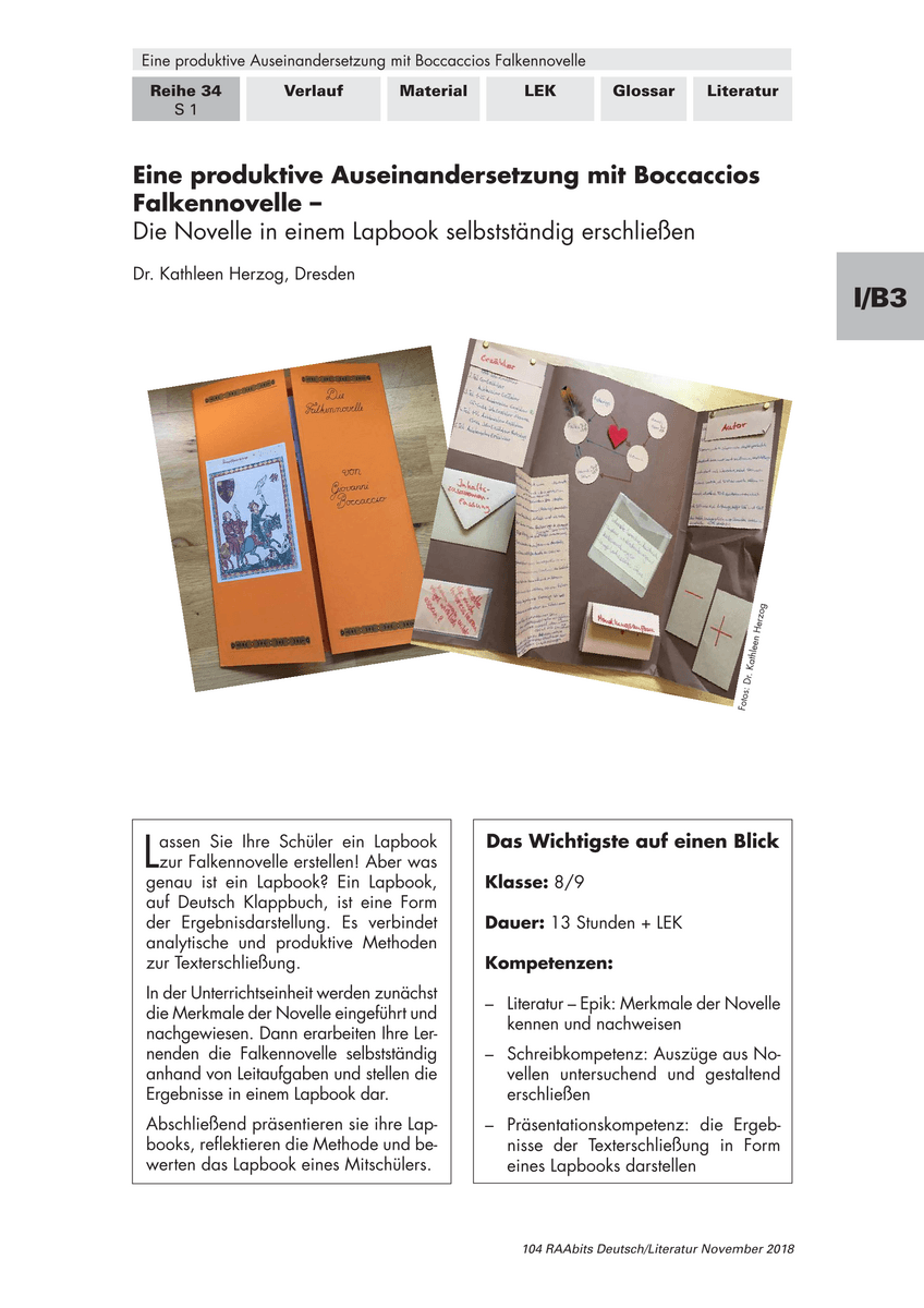 Eine produktive Auseinandersetzung mit Boccaccios Falkennovelle