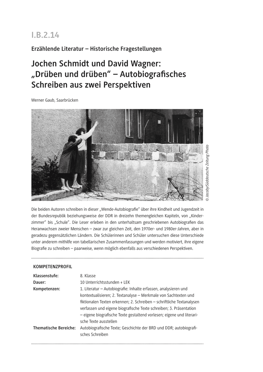 Jochen Schmidt und David Wagner: „Drüben und drüben“
