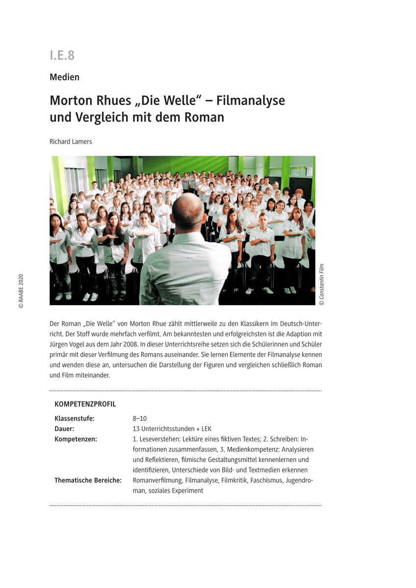 Morton Rhues „Die Welle“