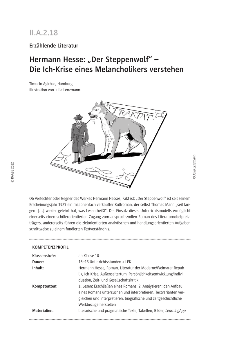 Hermann Hesse: „Der Steppenwolf“
