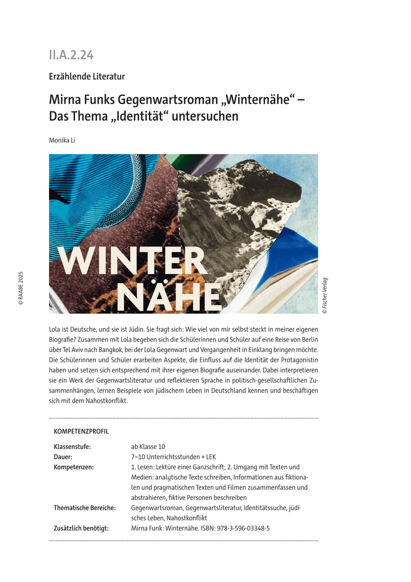 Mirna Funks Gegenwartsroman „Winternähe“